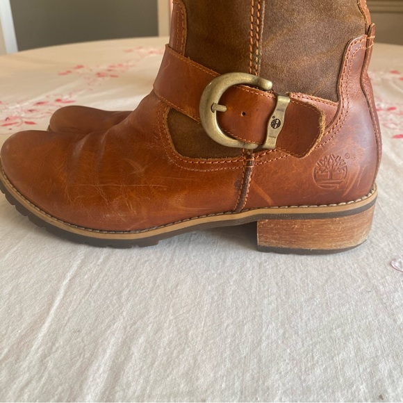 Brown Leather and Suede Riding Boots - Picture 5 of 14